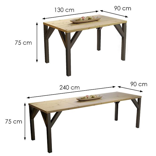 Stôl Baltika 240 dub artisan