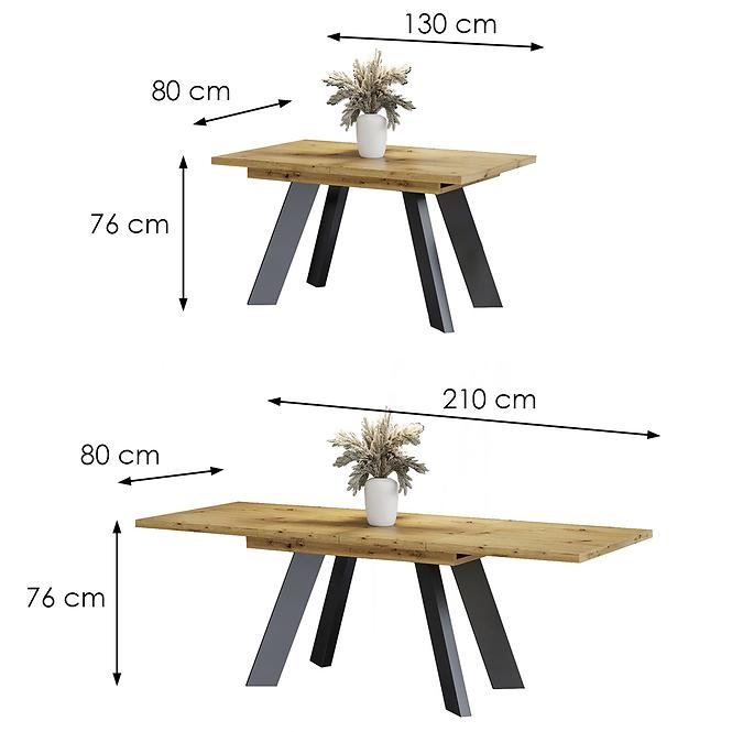 Stôl Como 210 dub artisan