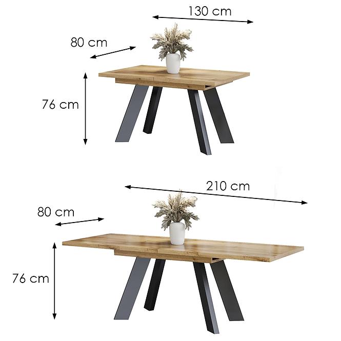 Stôl Como 210 dub wotan