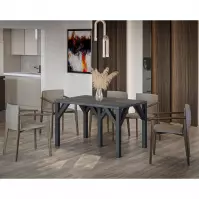 Stôl Dunaj 240 betón tmavý