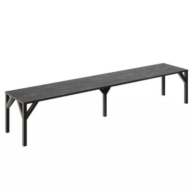 Stôl Dunaj 240 betón tmavý