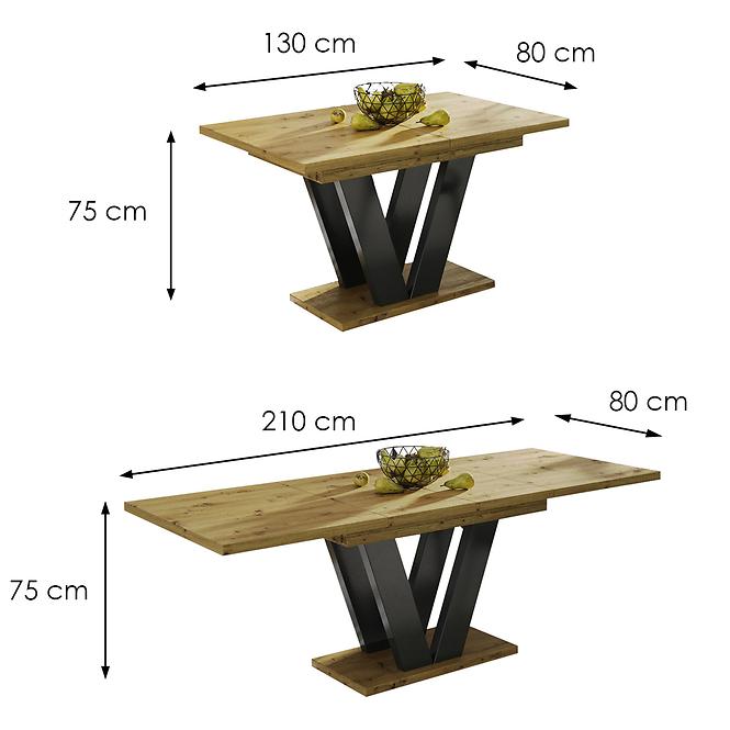 Stôl Lara 210 dub artisan