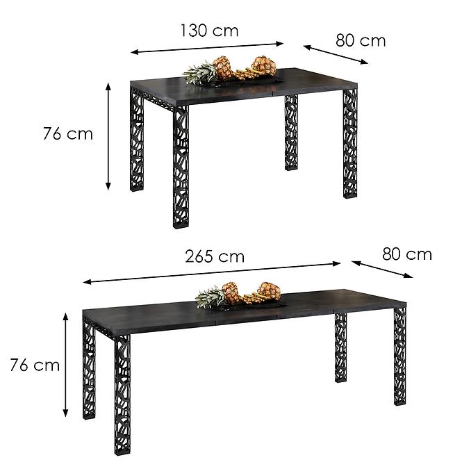 Stôl Matio 265 betón tmavý