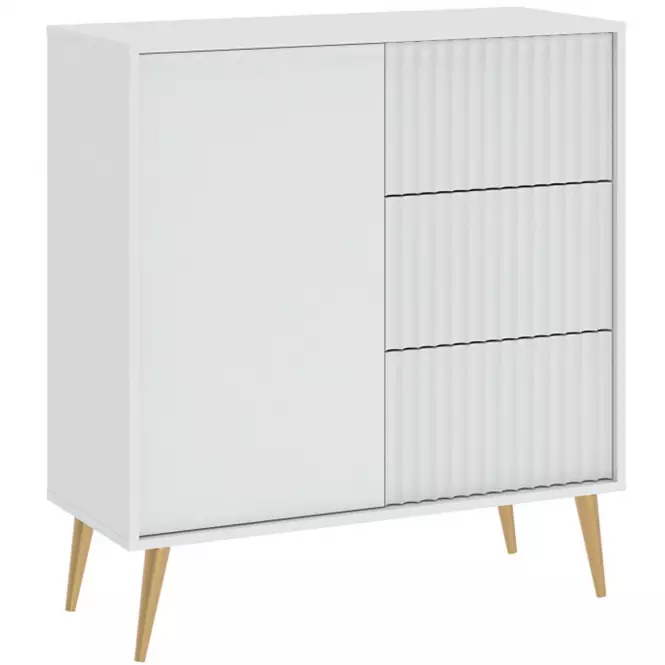 Komoda 1D3S Barcelona biela