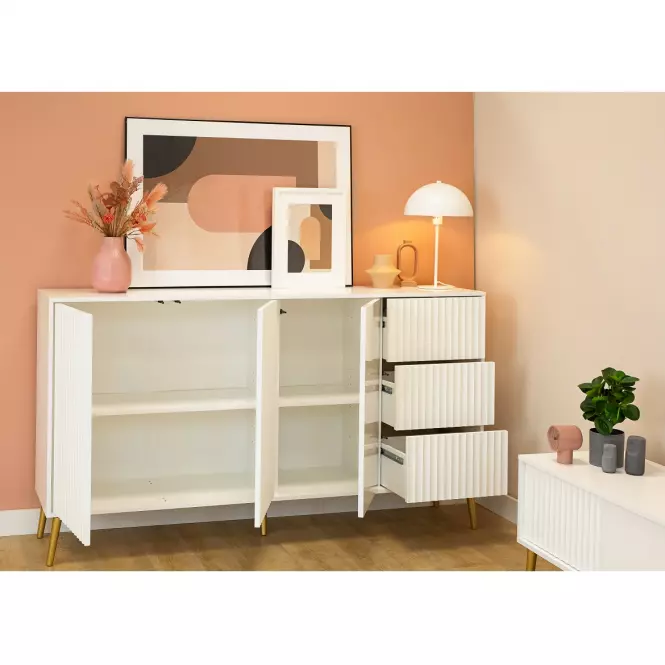 Komoda 3D3S Barcelona biela,5
