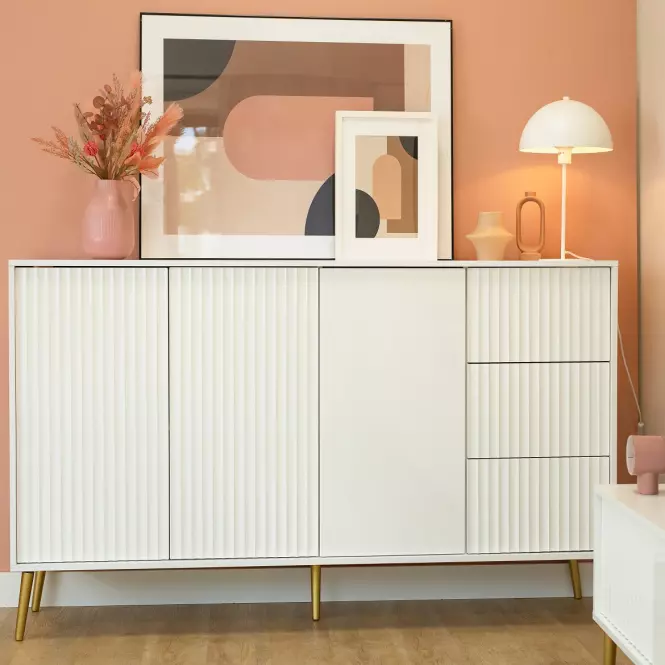 Komoda 3D3S Barcelona biela,3
