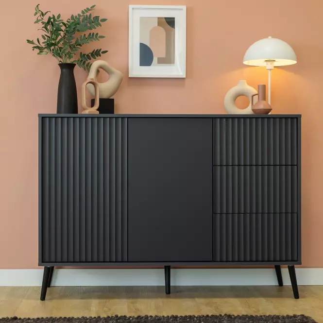 Komoda 2D3S Barcelona antracit,3