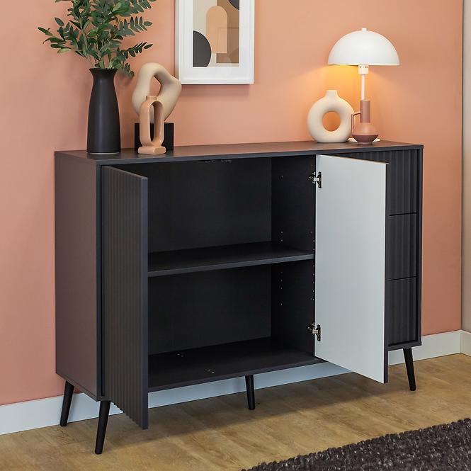 Komoda 2D3S Barcelona antracit,4