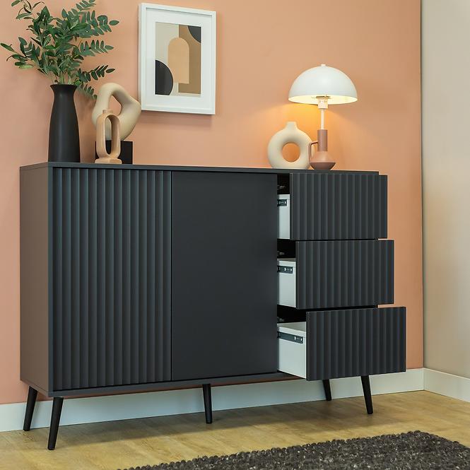 Komoda 2D3S Barcelona antracit,7