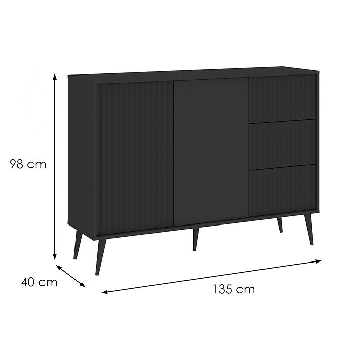 Komoda 2D3S Barcelona antracit