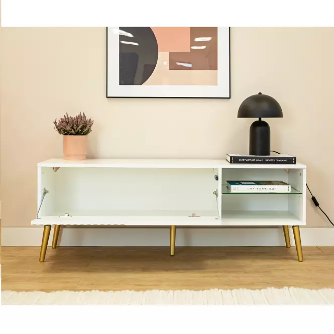 TV stolík 1K Barcelona biela,7