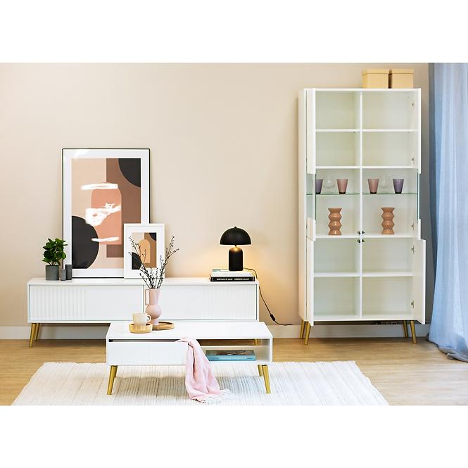 Vitrína 4D Barcelona biela,5