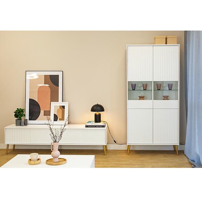 Vitrína 4D Barcelona biela,7