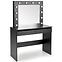 Toaletný stolík Hollywood čierny + LED,2