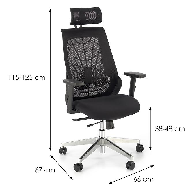 Otočné kreslo Geronimo čierna,9