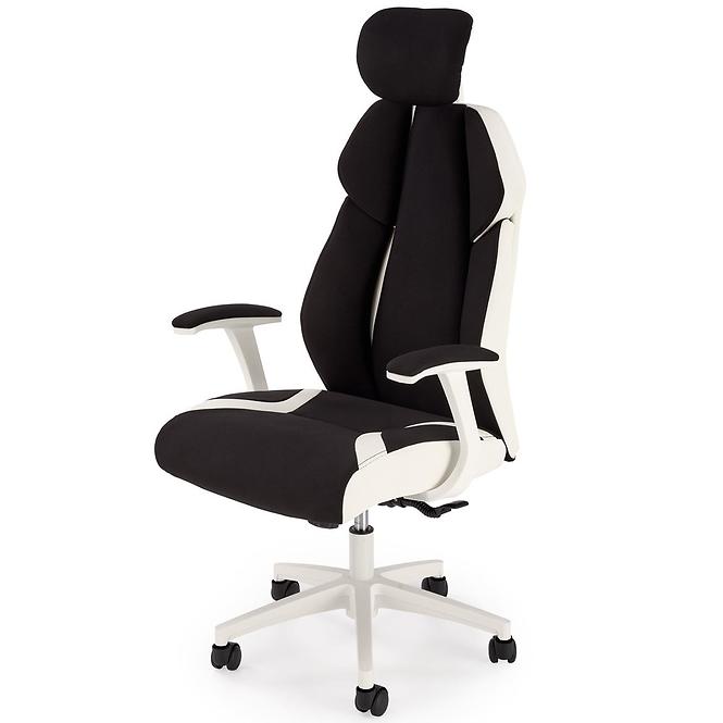 Otočné kreslo Chrono čierna/biela,3