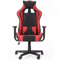 Otočné kreslo Cayman červená/čierna