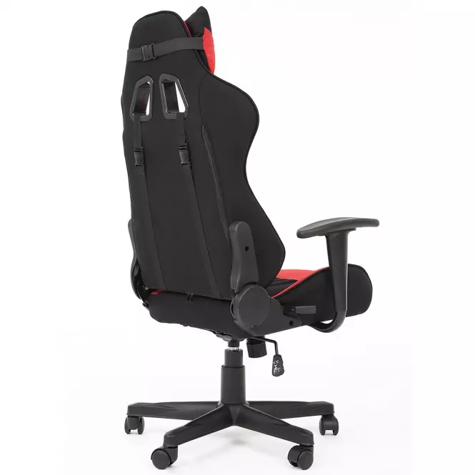 Otočné kreslo Cayman červená/čierna