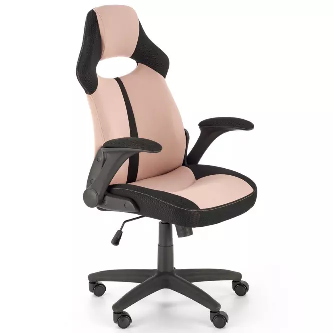 Otočné kreslo Bloom čierna/ružový