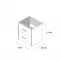 Skrinka Eden D80 dub craft/grafit,3