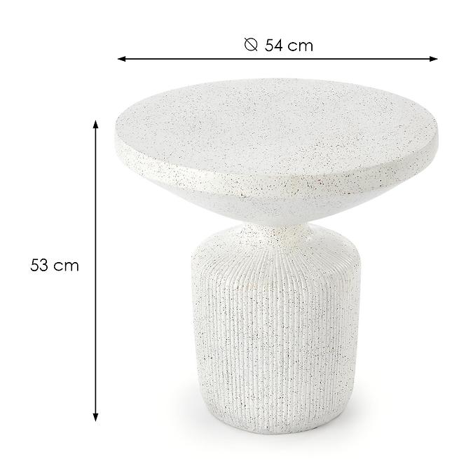 Konferenčný stolík Giza biela 54,5