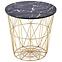 Konferenčný stolík Harissa G čierna mramor/zlatá 42