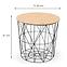 Konferenčný stolík Mariffa prírodné/čierna 42,2