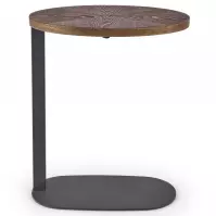 Konferenčný stolík Delphi orech/čierna 48