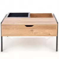Konferenčný stolík Podium prírodné/čierna 85
