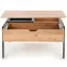 Konferenčný stolík Podium prírodné/čierna 85,2