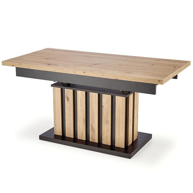 Zdvíhací stolík Baretti lamele artisan/čierna 130/170,2
