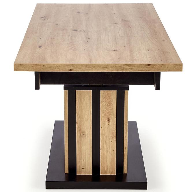 Zdvíhací stolík Baretti lamele artisan/čierna 130/170