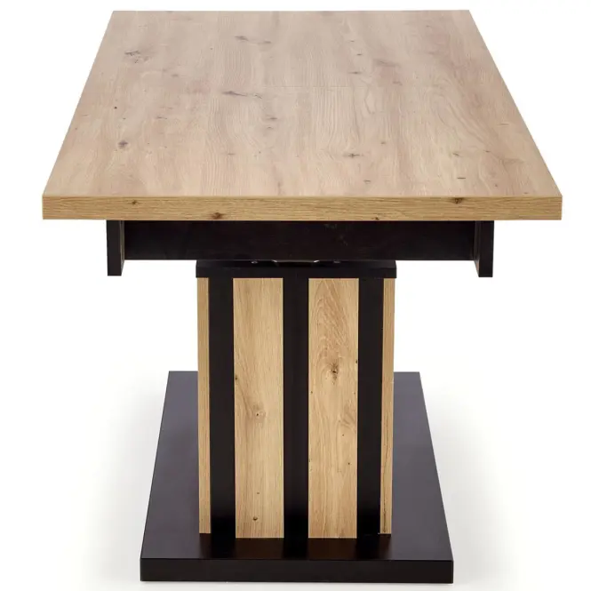 Zdvíhací stolík Baretti lamele artisan/čierna 130/170,5