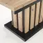 Zdvíhací stolík Baretti lamele artisan/čierna 130/170,8