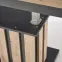 Zdvíhací stolík Baretti lamele artisan/čierna 130/170,9