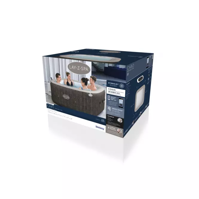 Nafukovacia vírivka 1,80x1,80x0,71 m CABO 60167 Smart HydroJet™  BESTWAY