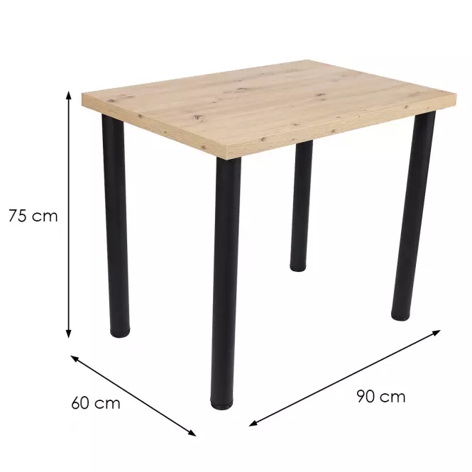 Stôl Ron 90x60 artisan,4