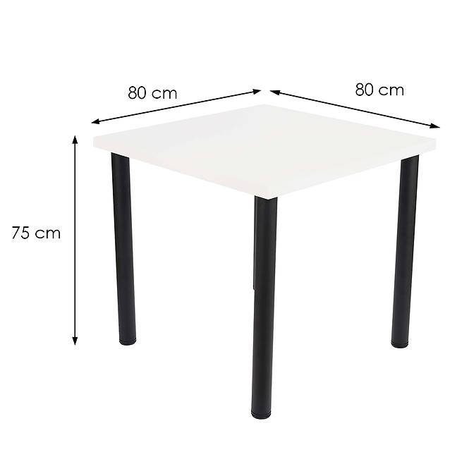 Stôl Ron 80x80 biely