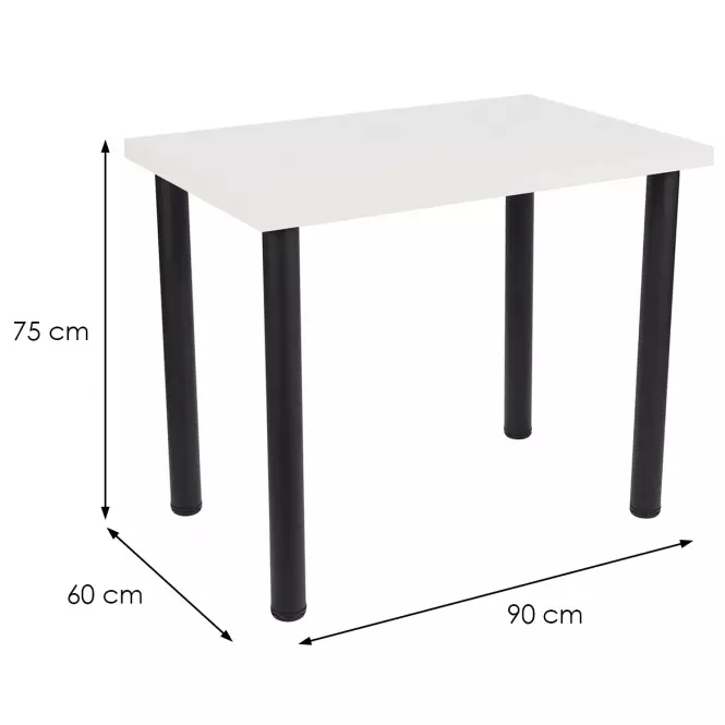 Stôl Ron 90x60 biely