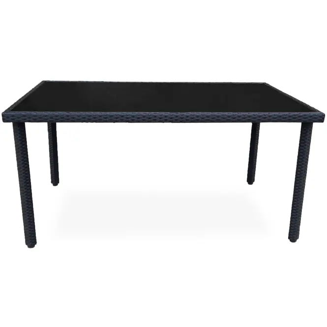 Stôl technoratan Dandy čierny 150 x 90 cm