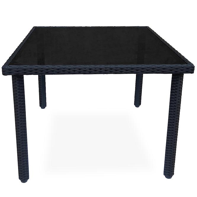 Záhradný ratanový stôl Dandy 150x90 čierny