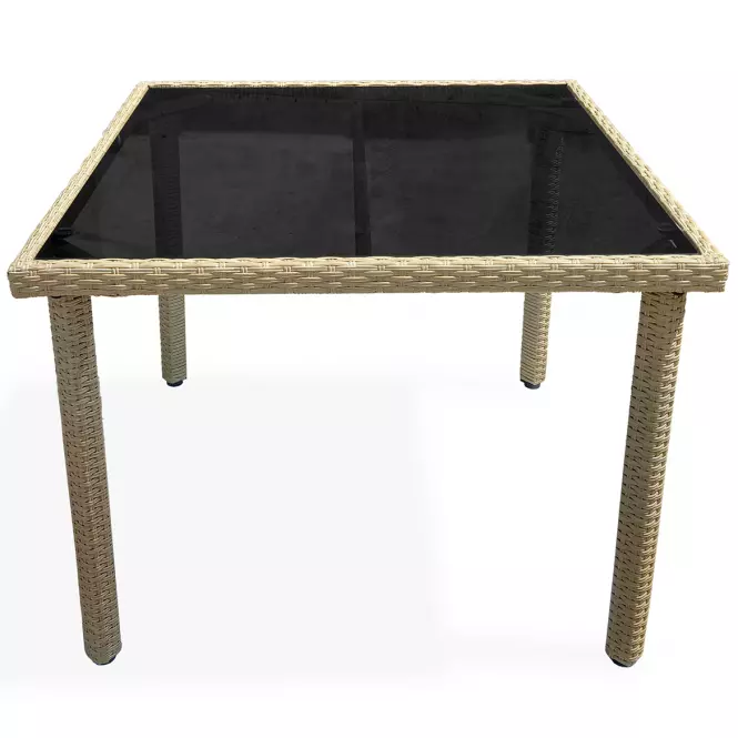 Stôl technorattan Dandy prírodný 150x90 cm