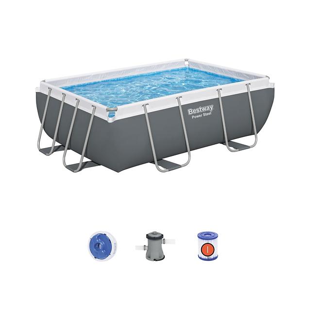 Obdĺžnikový bazén s rámom a filtráciou 2,82 x 1,96x 0,84 m 56629