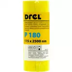 DREL Brúsny papier na kotúči 115mm x 2,5 m  P180 CON-MRY-1118