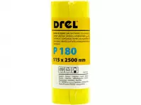 DREL Brúsny papier na kotúči 115mm x 2,5 m  P180 CON-MRY-1118