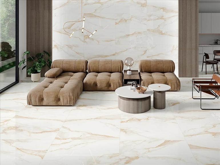 Dlažba Camile Gold Satin 59.5/120 Rect.