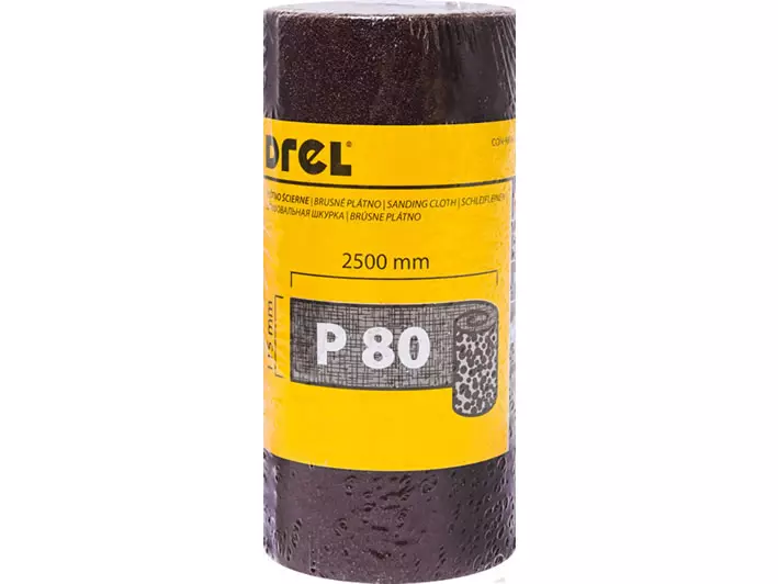 DREL Brúsny papier na kotúči 115mm x 2,5m P80 CON-MRY-1108