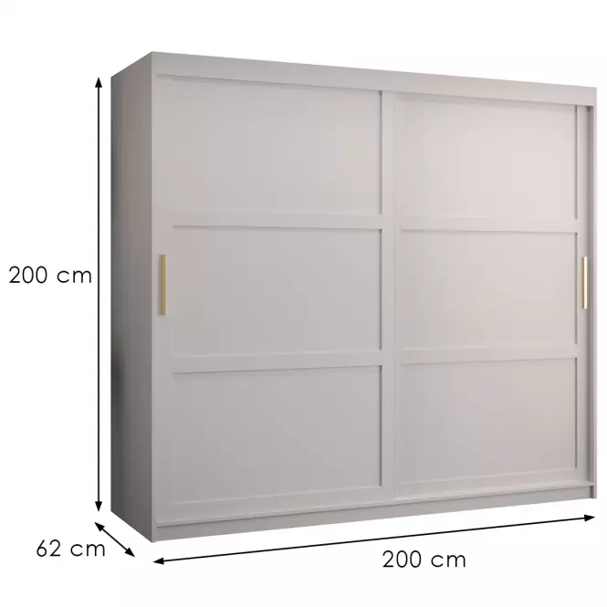 Skriňa Amiro 1 200 biely/biely,3