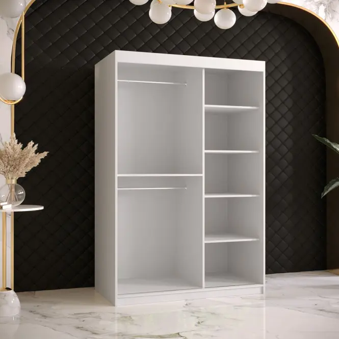 Skriňa Amiro 1 120 biely/čierny,4