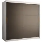 Skriňa Amiro 1 180 biely/čierny